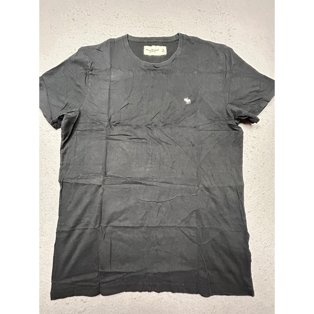 Abercrombie & Fitch T Shirt 100% Cotton Black Medium Mens
